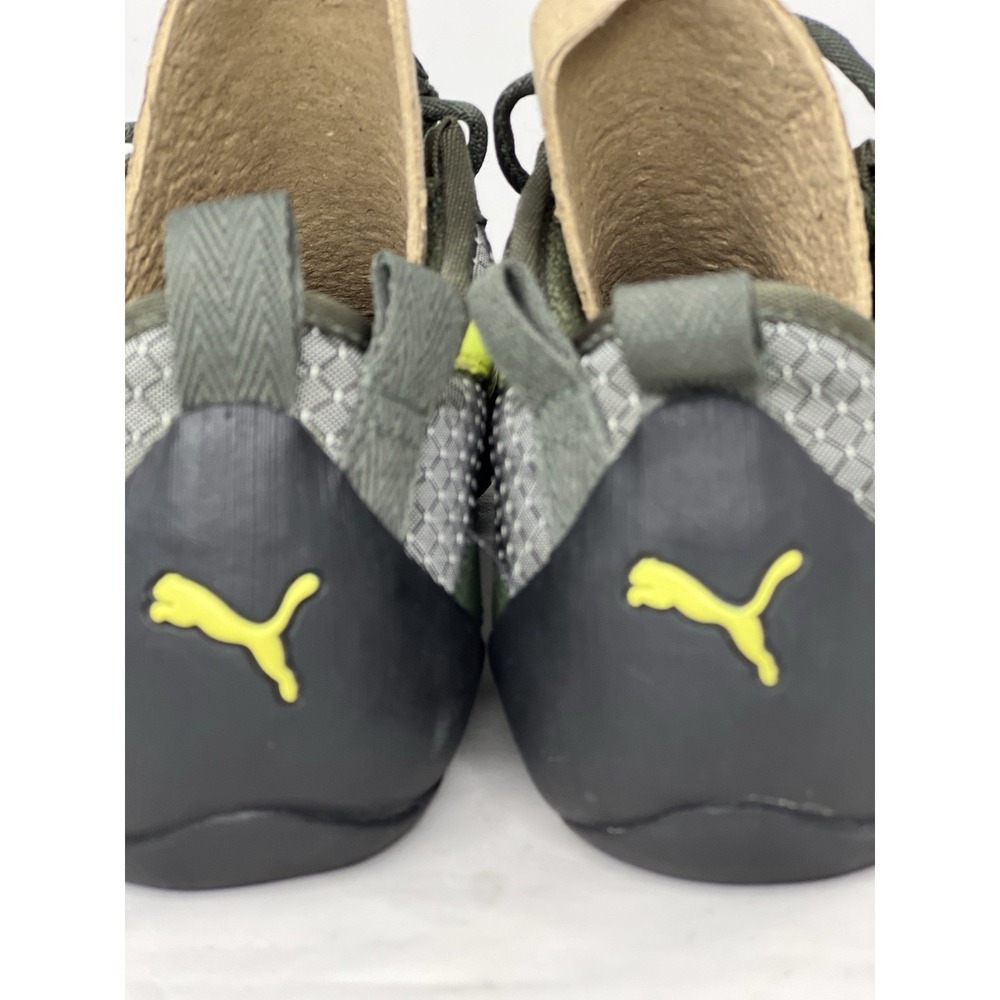 Puma Climbing Shoes EU 39 US 8.5 Gray Green Yellow Lace Up Rock Climb - Picture 5 of 9